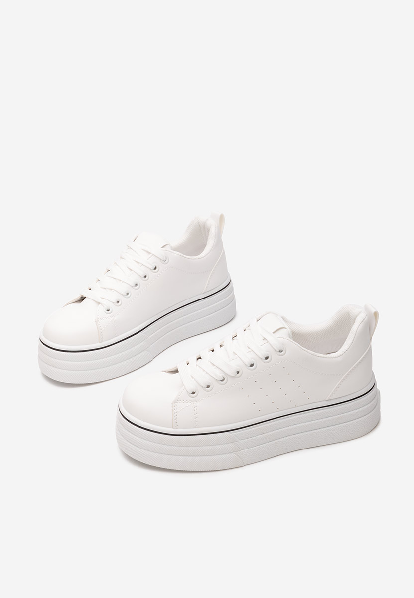 Asalia fehér telitalpú platform sneaker