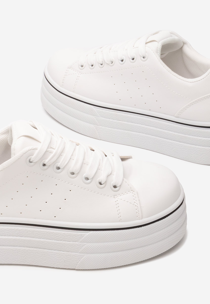 Asalia fehér telitalpú platform sneaker
