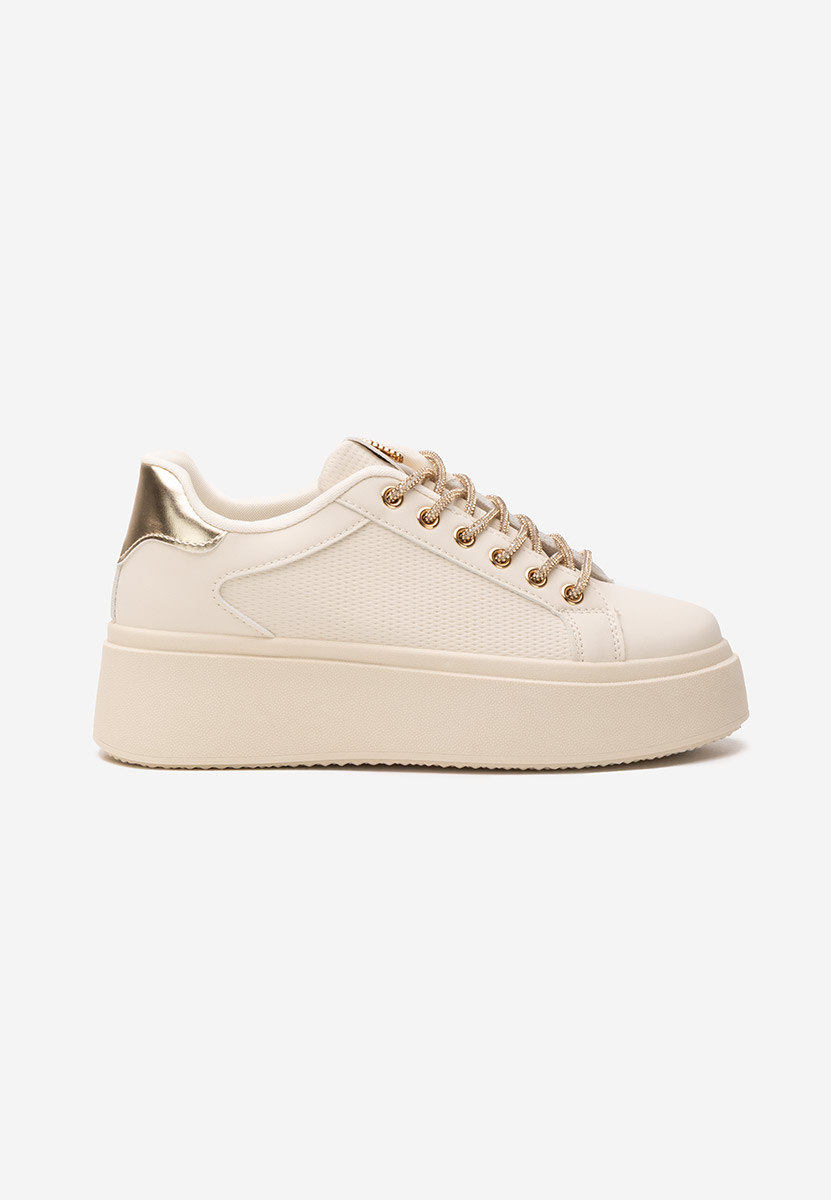 Shauna bézs telitalpú platform sneaker