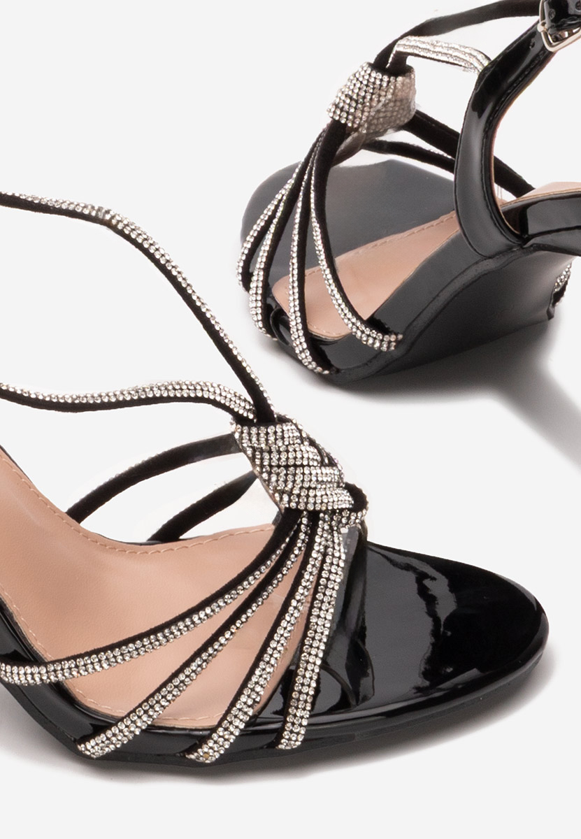 Madea fekete elegáns női szandál