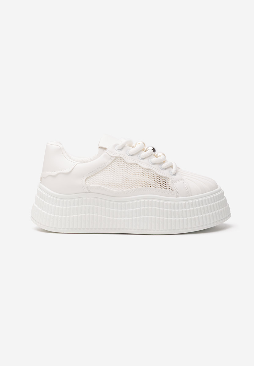 Particia fehér telitalpú platform sneaker