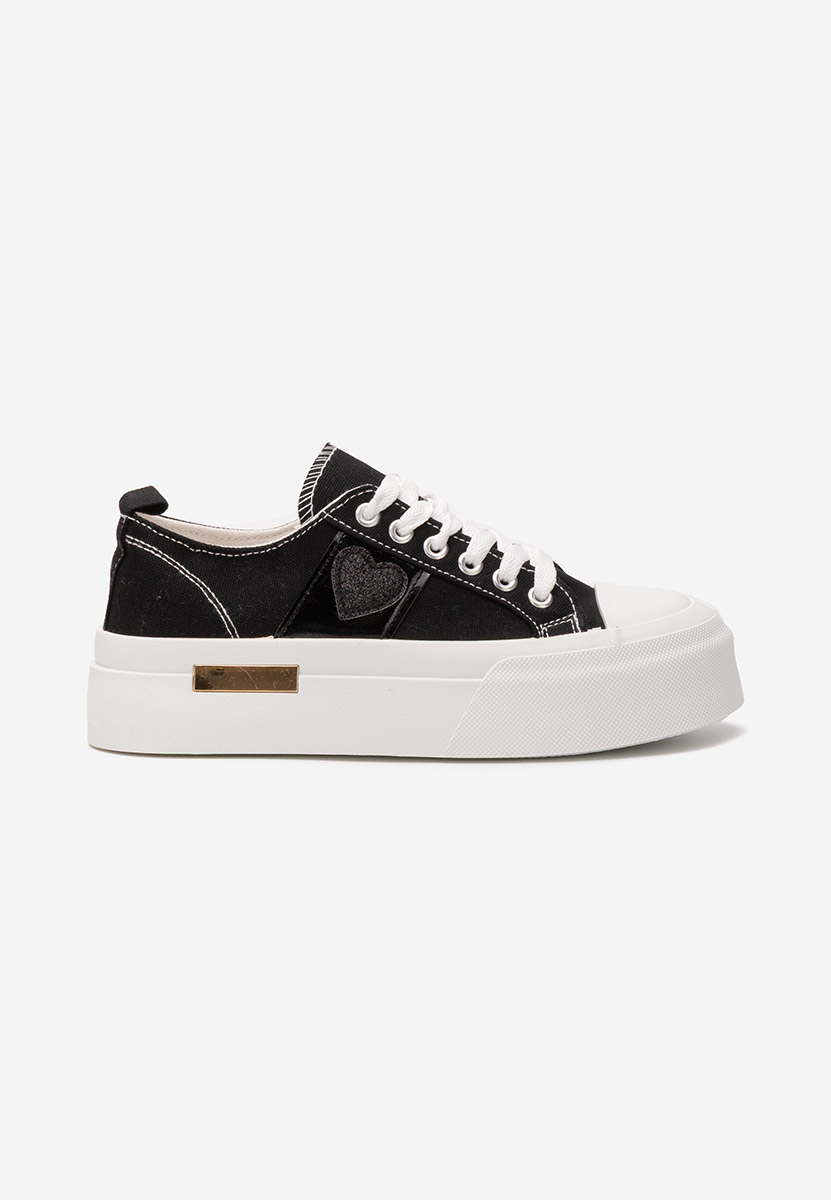 Anasty fekete telitalpú platform sneaker