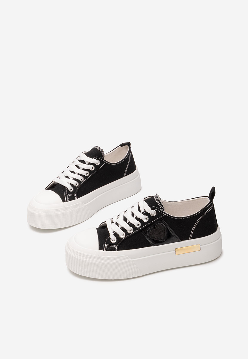 Anasty fekete telitalpú platform sneaker