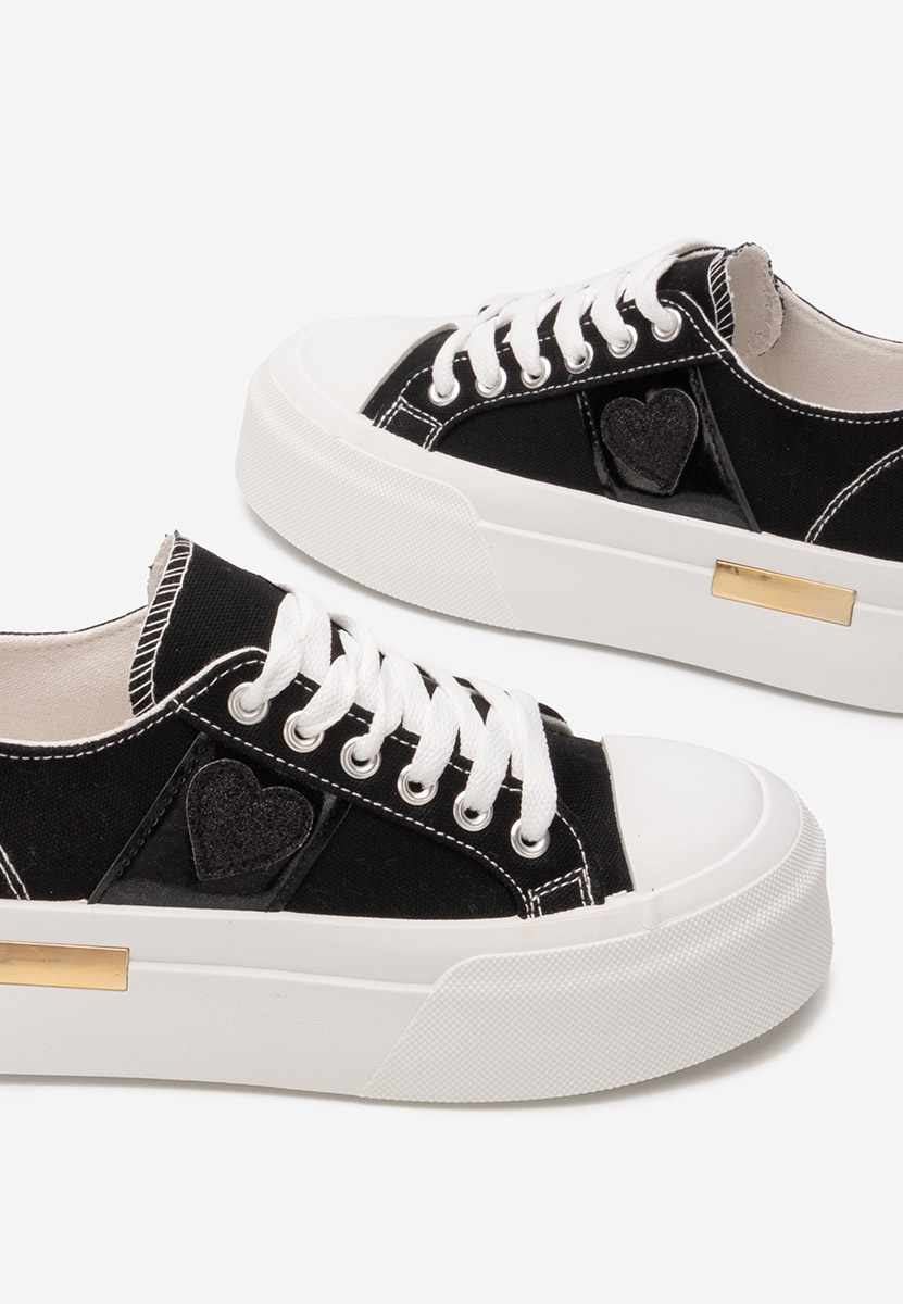Anasty fekete telitalpú platform sneaker