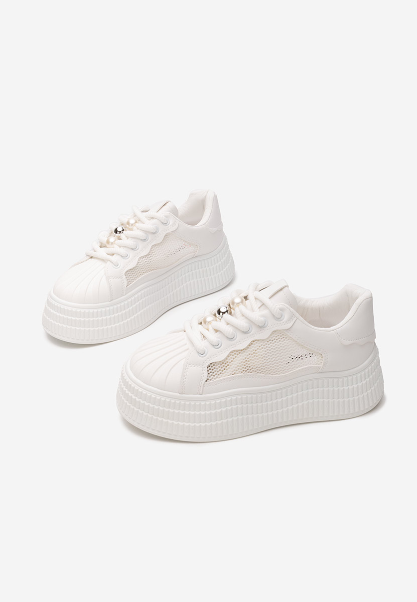 Particia fehér telitalpú platform sneaker