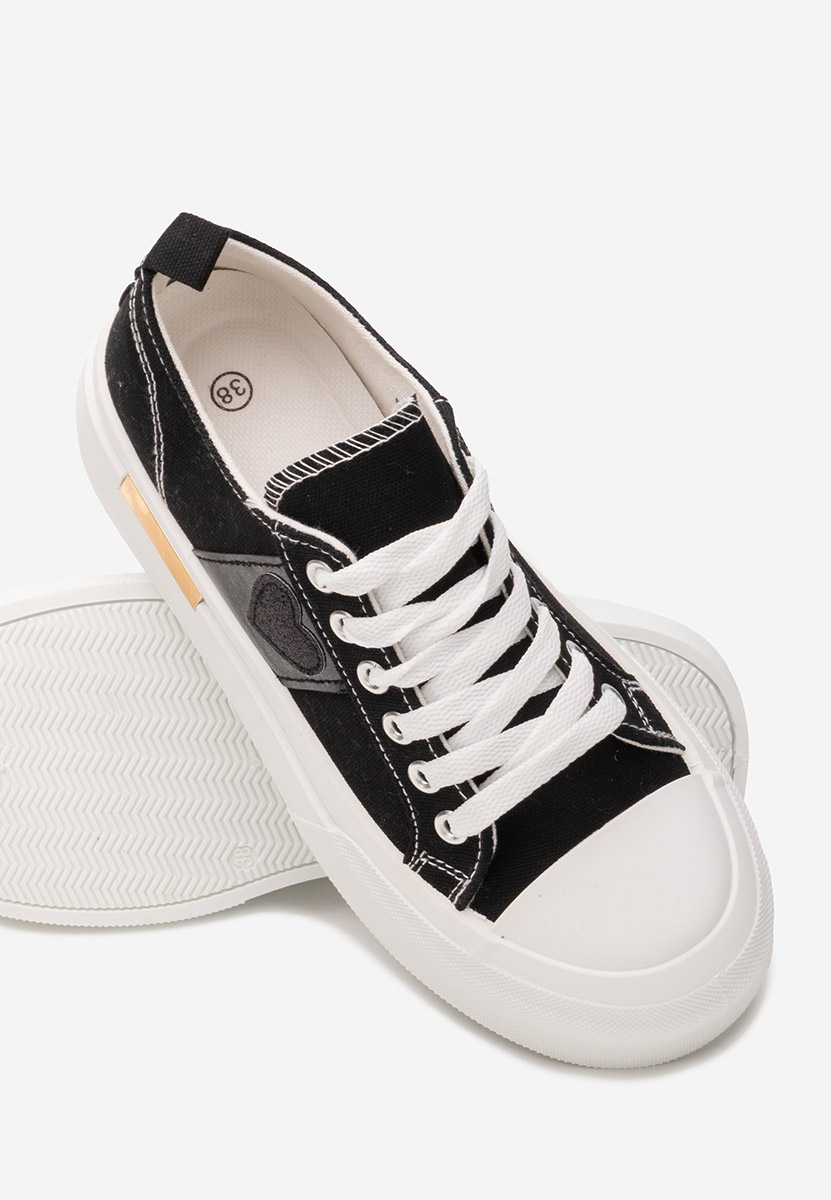 Anasty fekete telitalpú platform sneaker