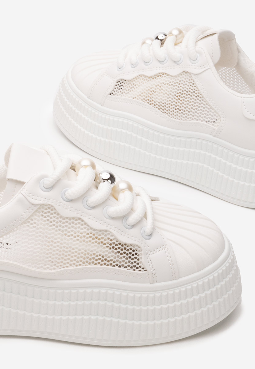 Particia fehér telitalpú platform sneaker