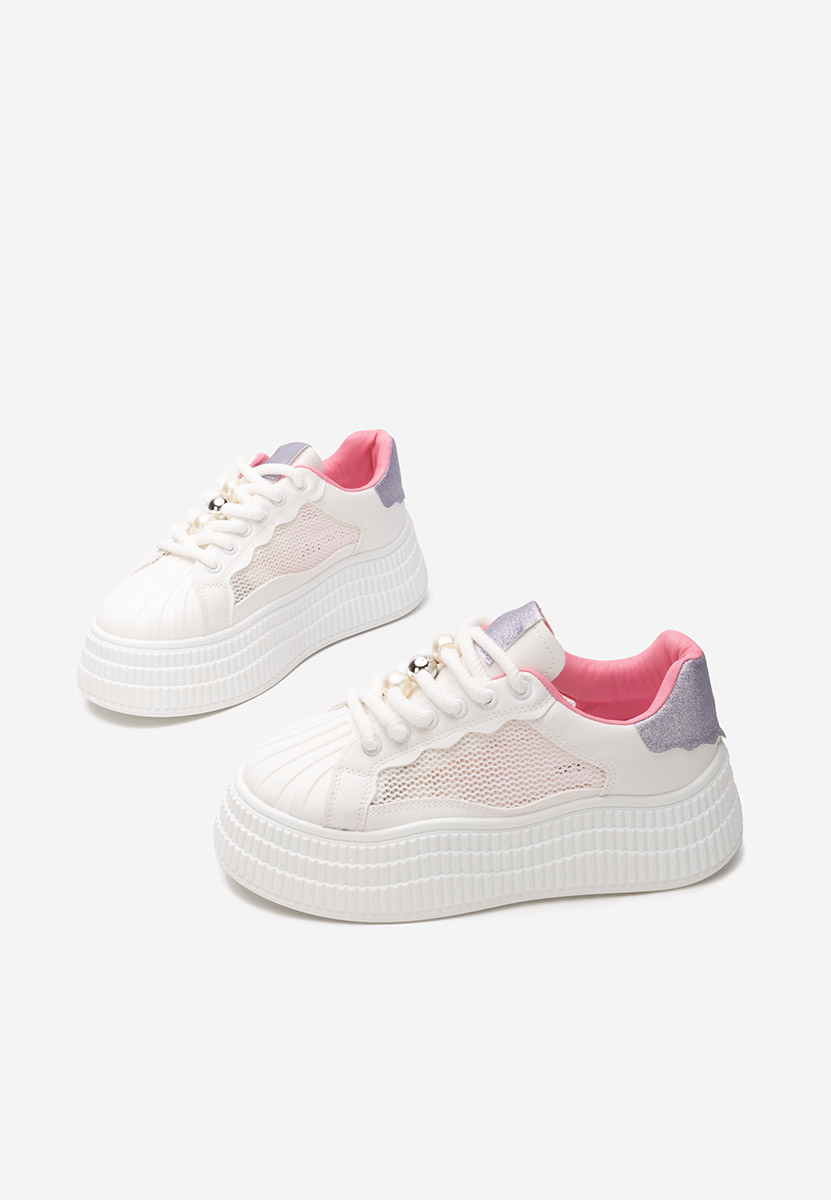 Particia v3 fehér telitalpú platform sneaker