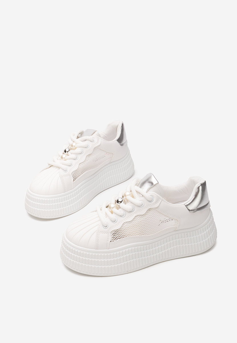 Particia v2 fehér telitalpú platform sneaker