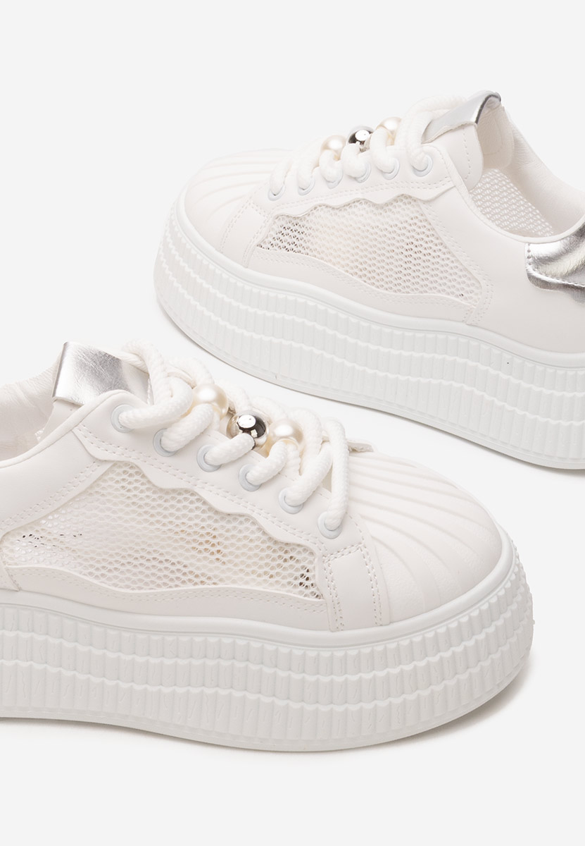 Particia v2 fehér telitalpú platform sneaker