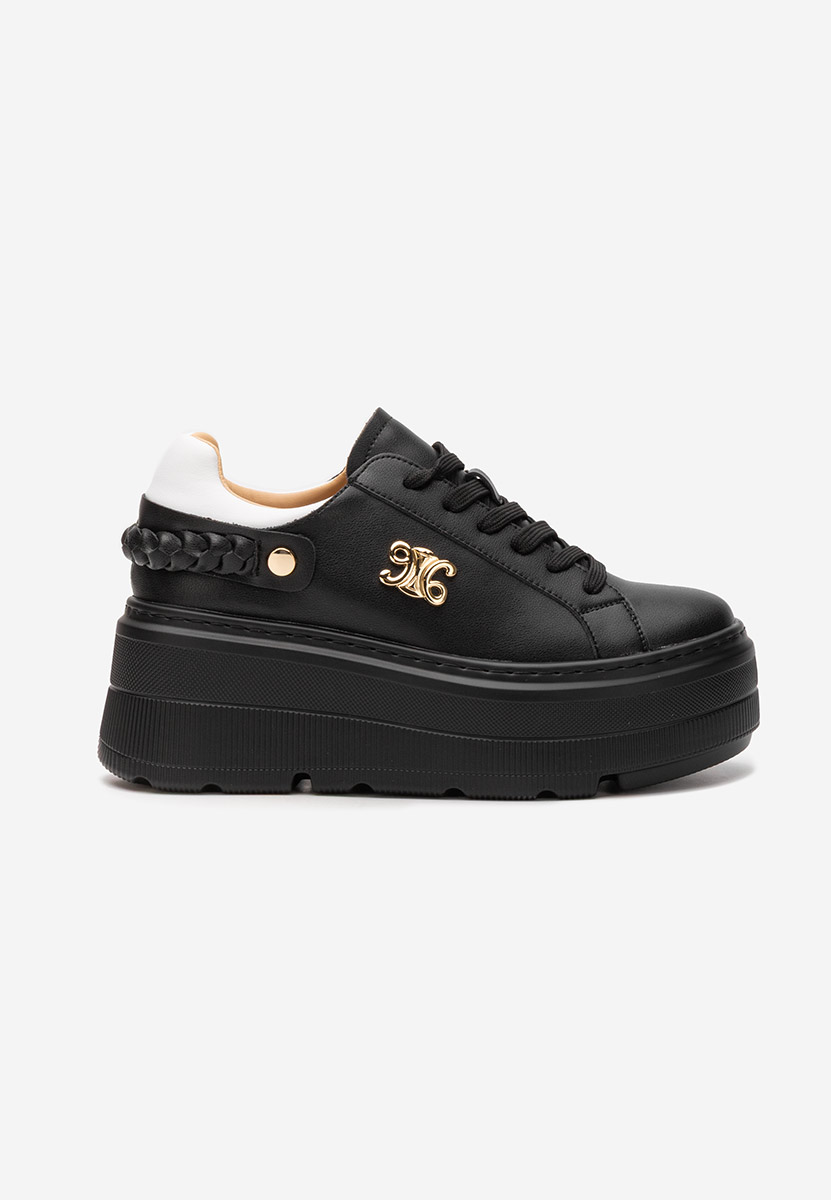 Blanch fekete telitalpú platform sneaker