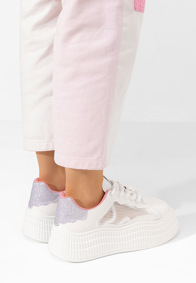 Particia v3 fehér telitalpú platform sneaker