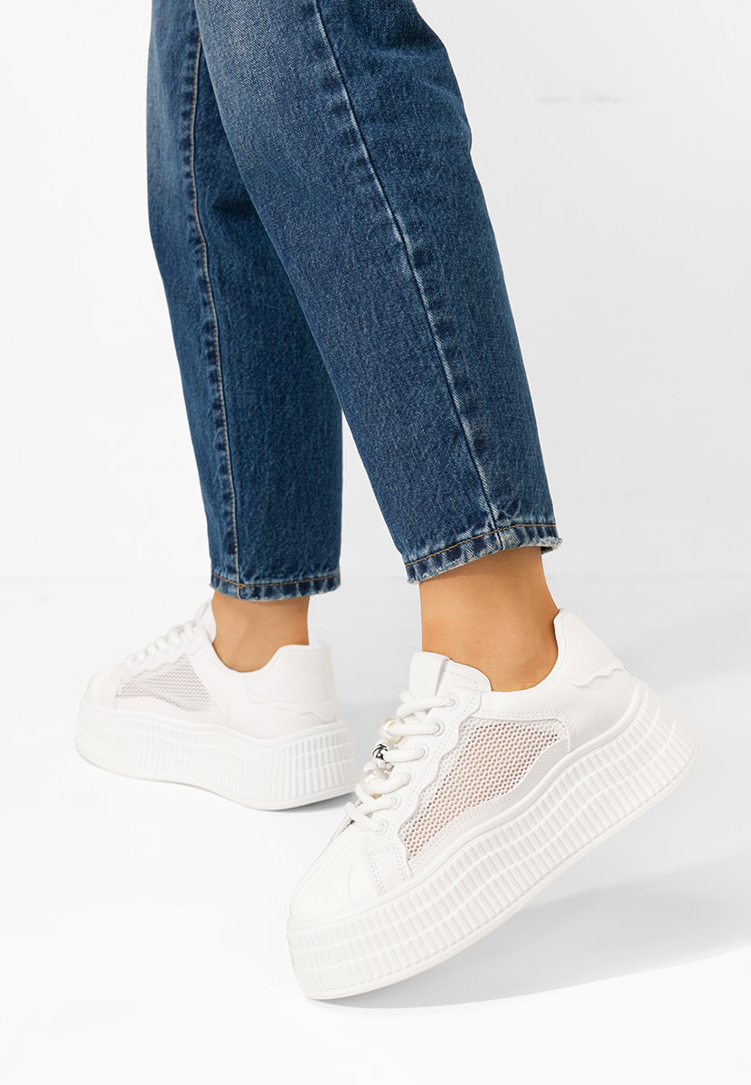 Particia fehér telitalpú platform sneaker