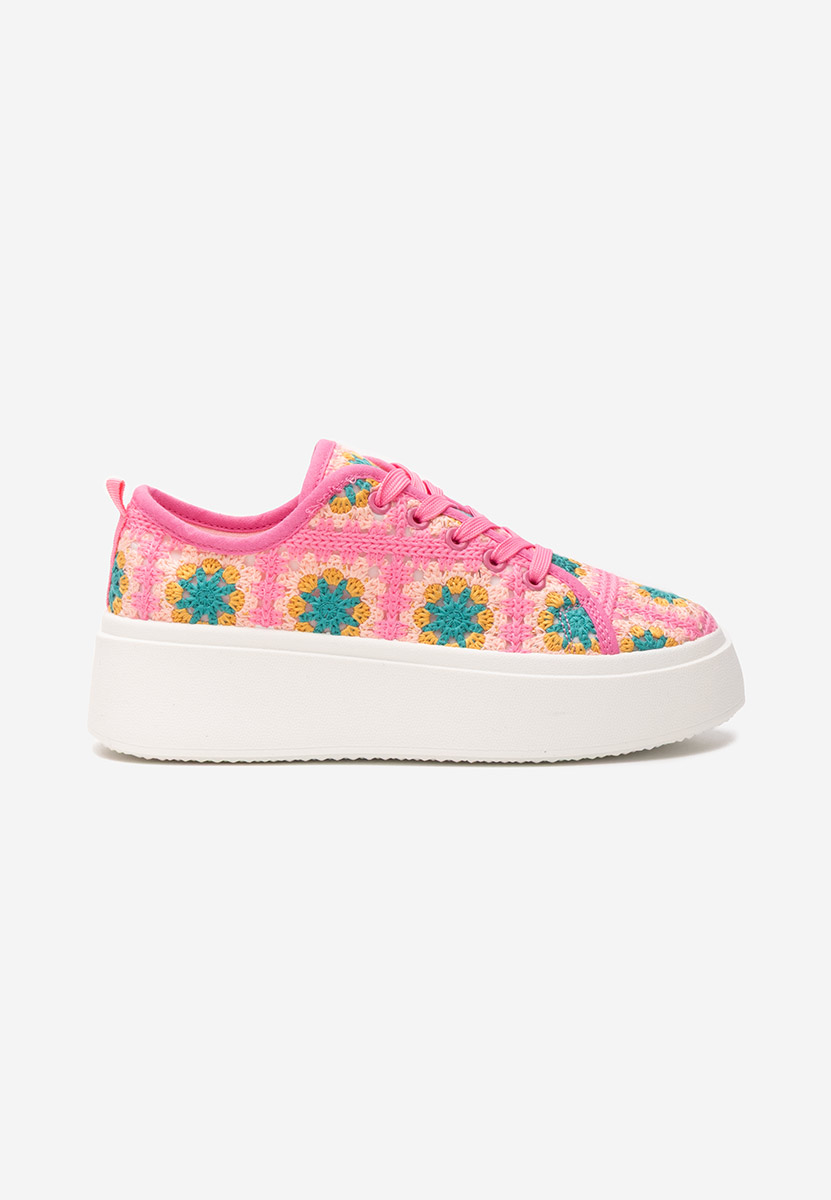 Maricruz rózsaszín telitalpú platform sneaker