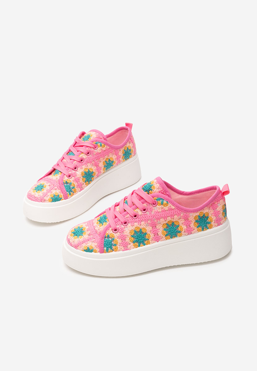 Maricruz rózsaszín telitalpú platform sneaker