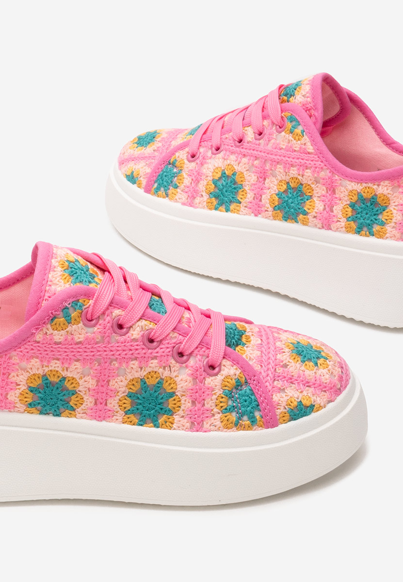 Maricruz rózsaszín telitalpú platform sneaker