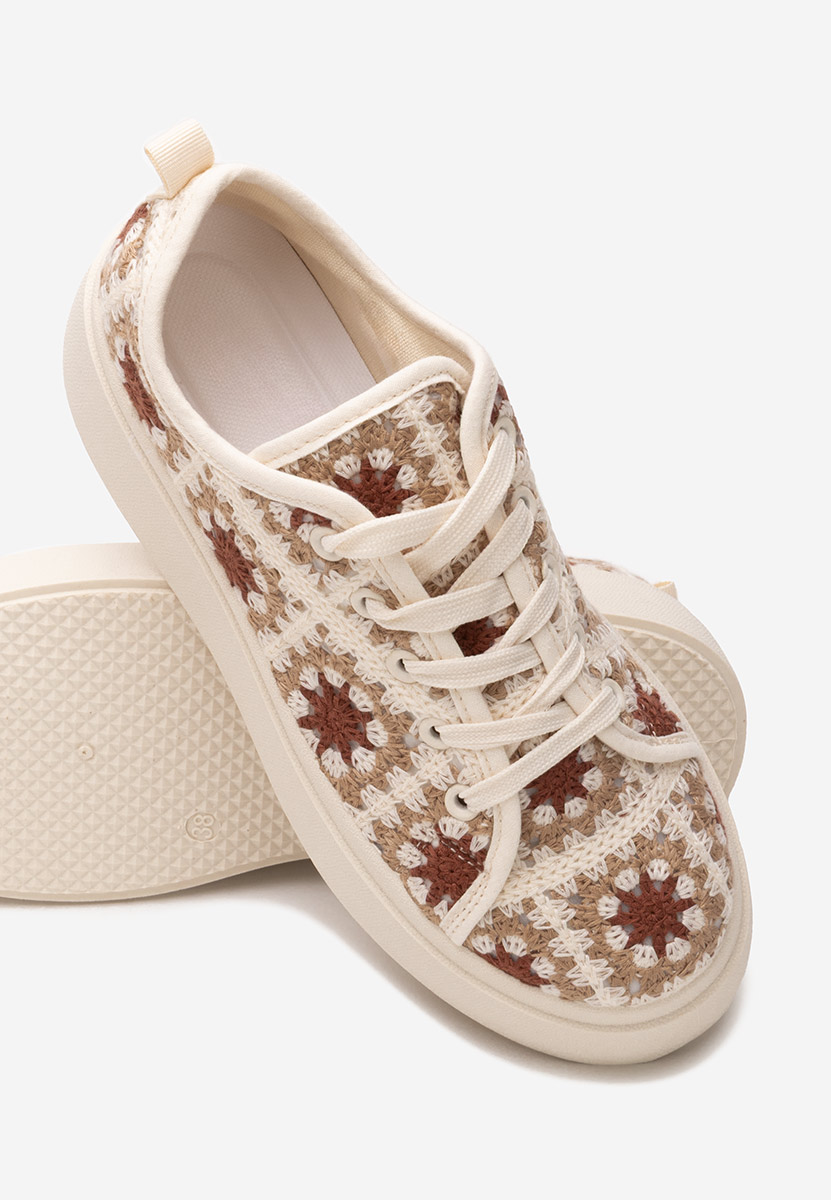 Maricruz khaki telitalpú platform sneaker