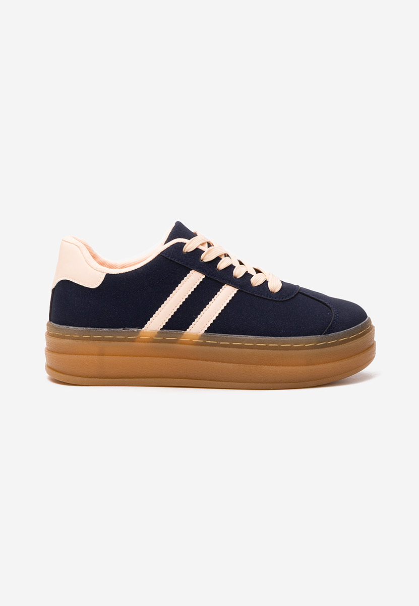 Joela tengerészkék telitalpú platform sneaker