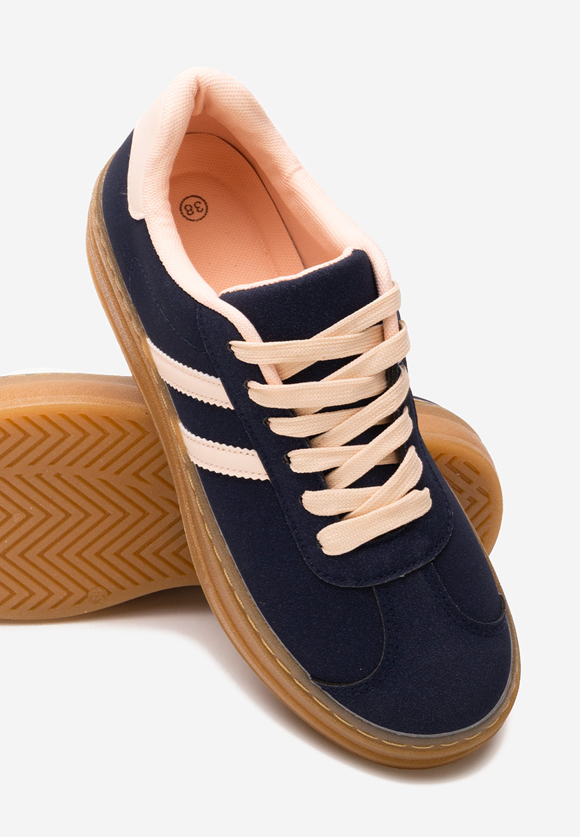 Joela tengerészkék telitalpú platform sneaker