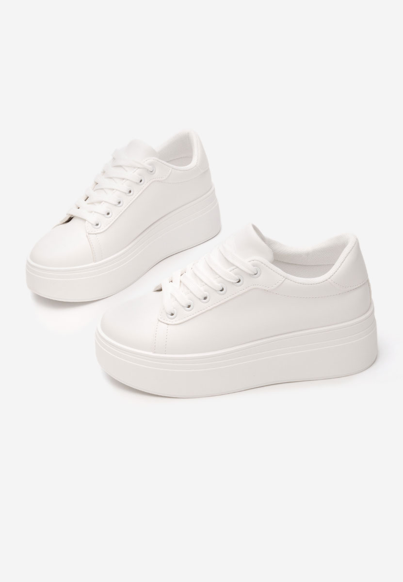 Albea fehér telitalpú platform sneaker