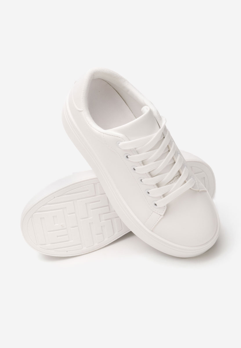 Albea fehér telitalpú platform sneaker