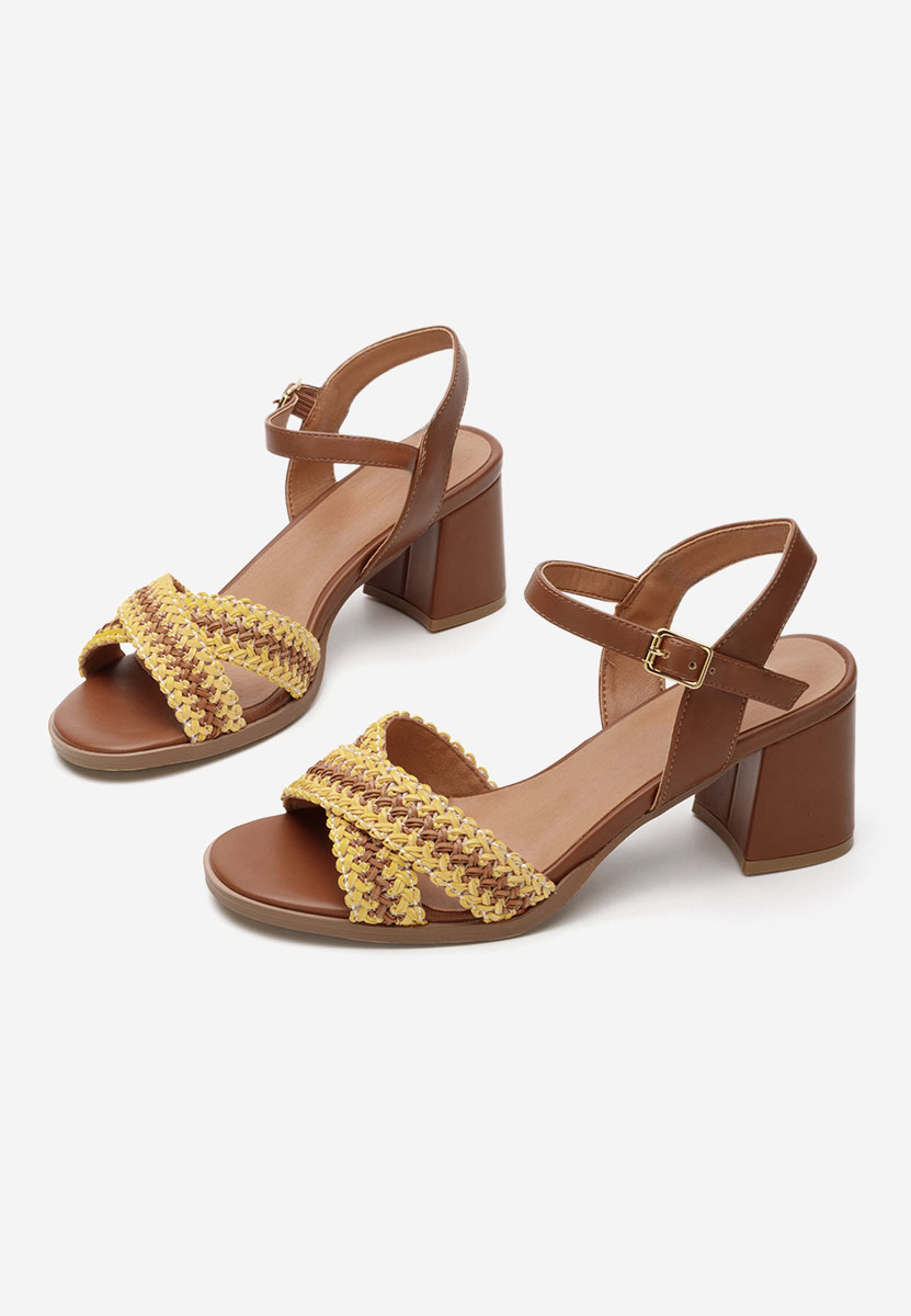 Sakara camel vastag sarkú szandál 