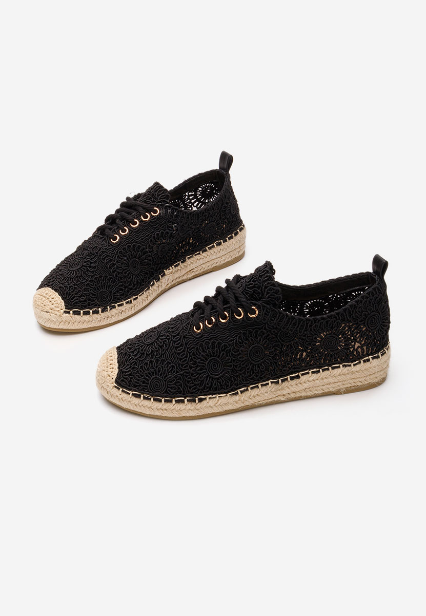 Klarysa fekete női espadrilles