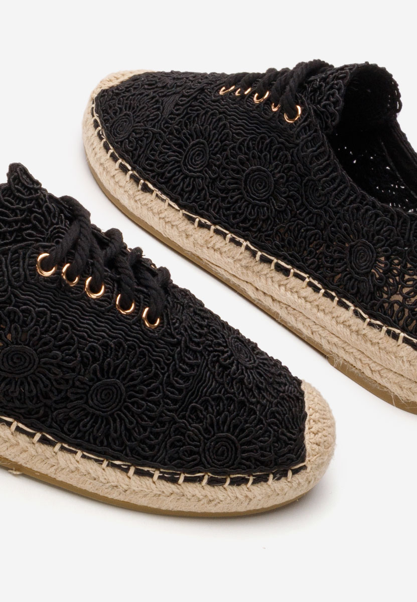 Klarysa fekete női espadrilles