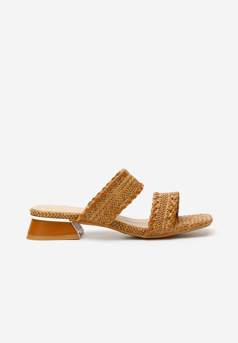 Cindi v2 camel magassarkú papucs
