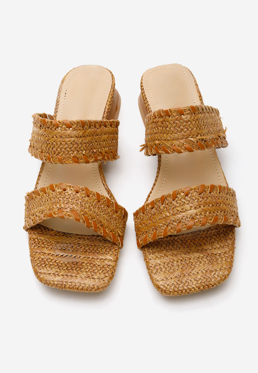 Cindi v2 camel magassarkú papucs