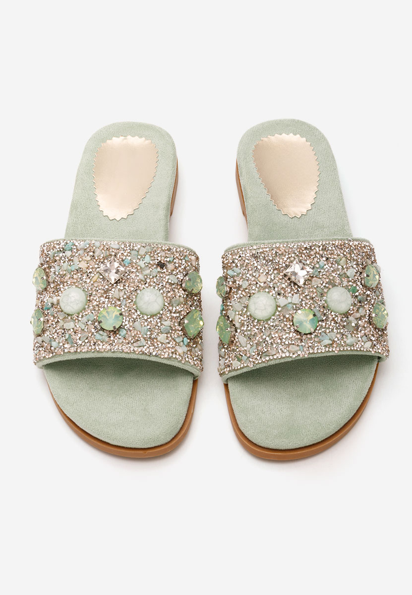 Moana v2 zöld női papucs