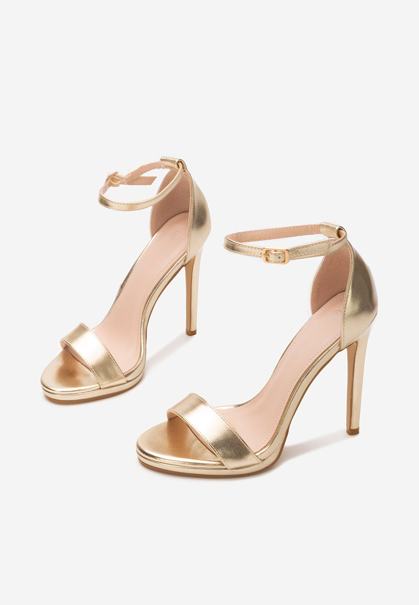 Barnysa aranyszínü tűsarkú szandál