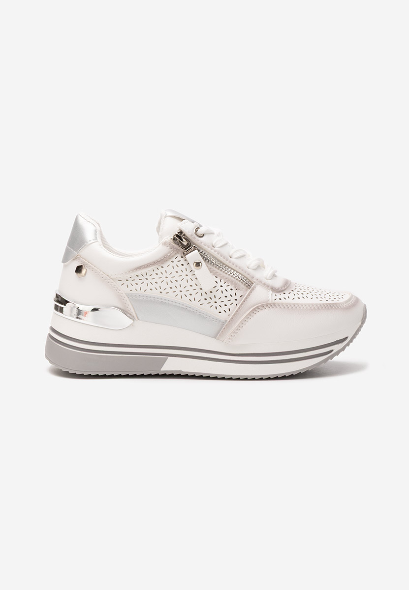 Reita fehér telitalpú platform sneaker