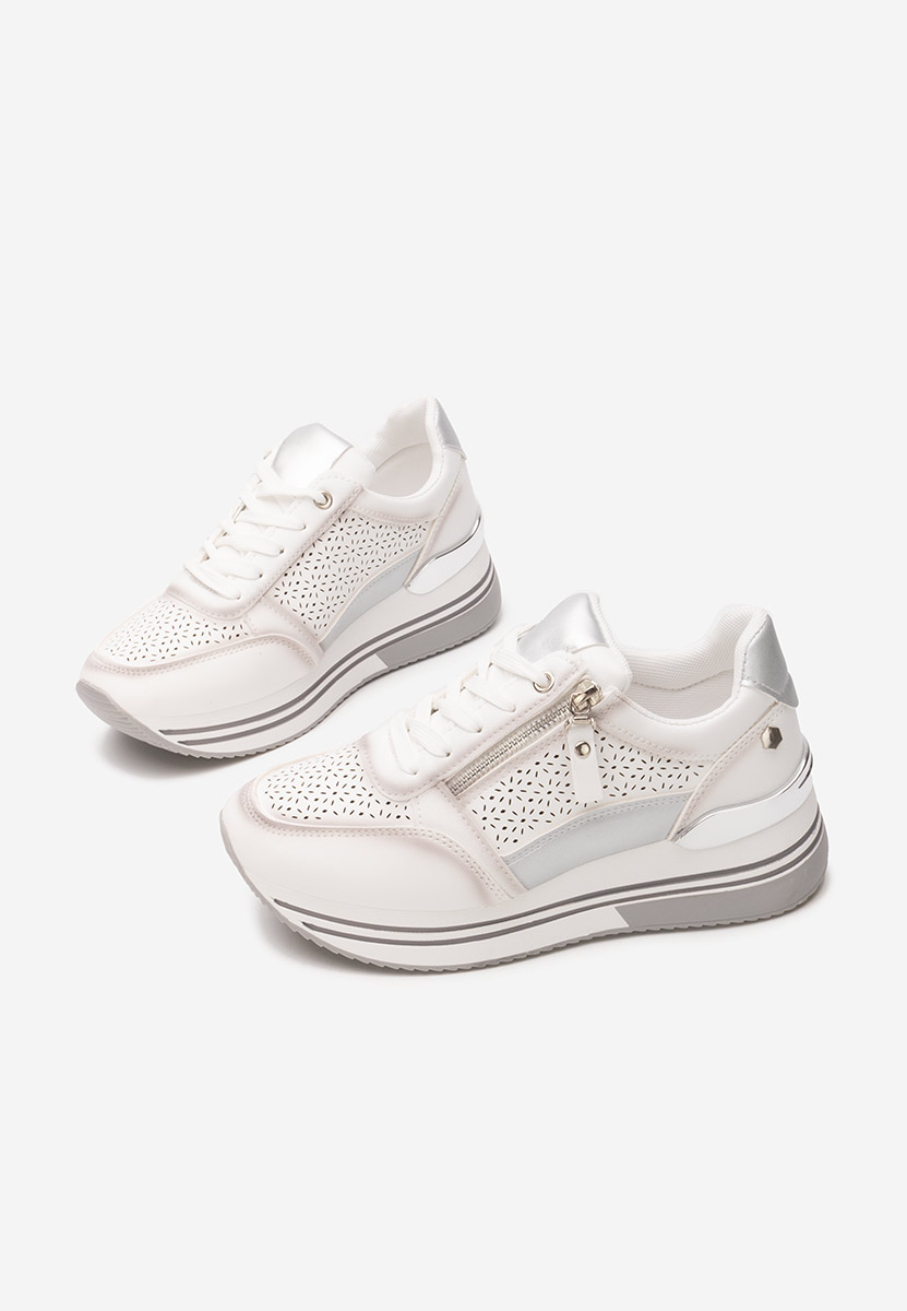 Reita fehér telitalpú platform sneaker