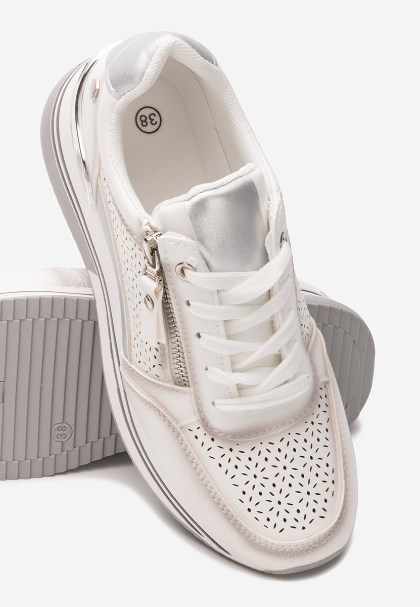 Reita fehér telitalpú platform sneaker