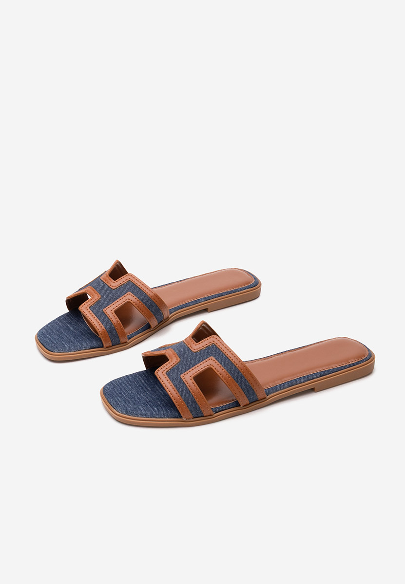 Zoralia jeans  sarok nélküli papucs