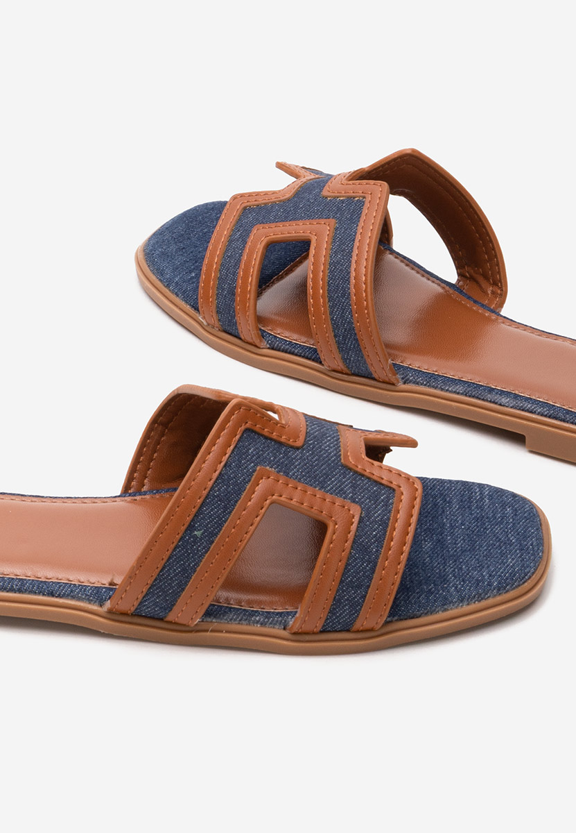 Zoralia jeans  sarok nélküli papucs