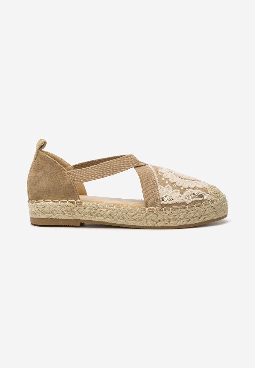 Sebryna khaki női espadrilles