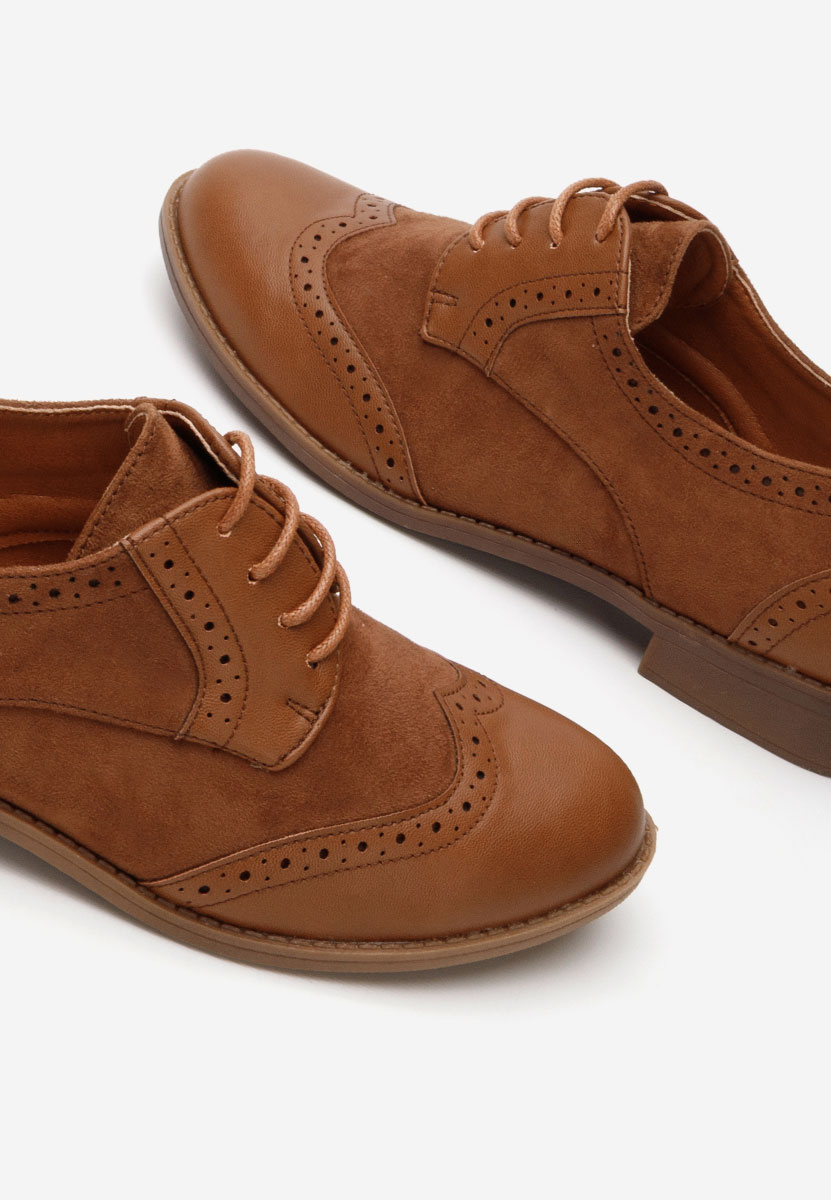 Aleena camel női brogue cipő