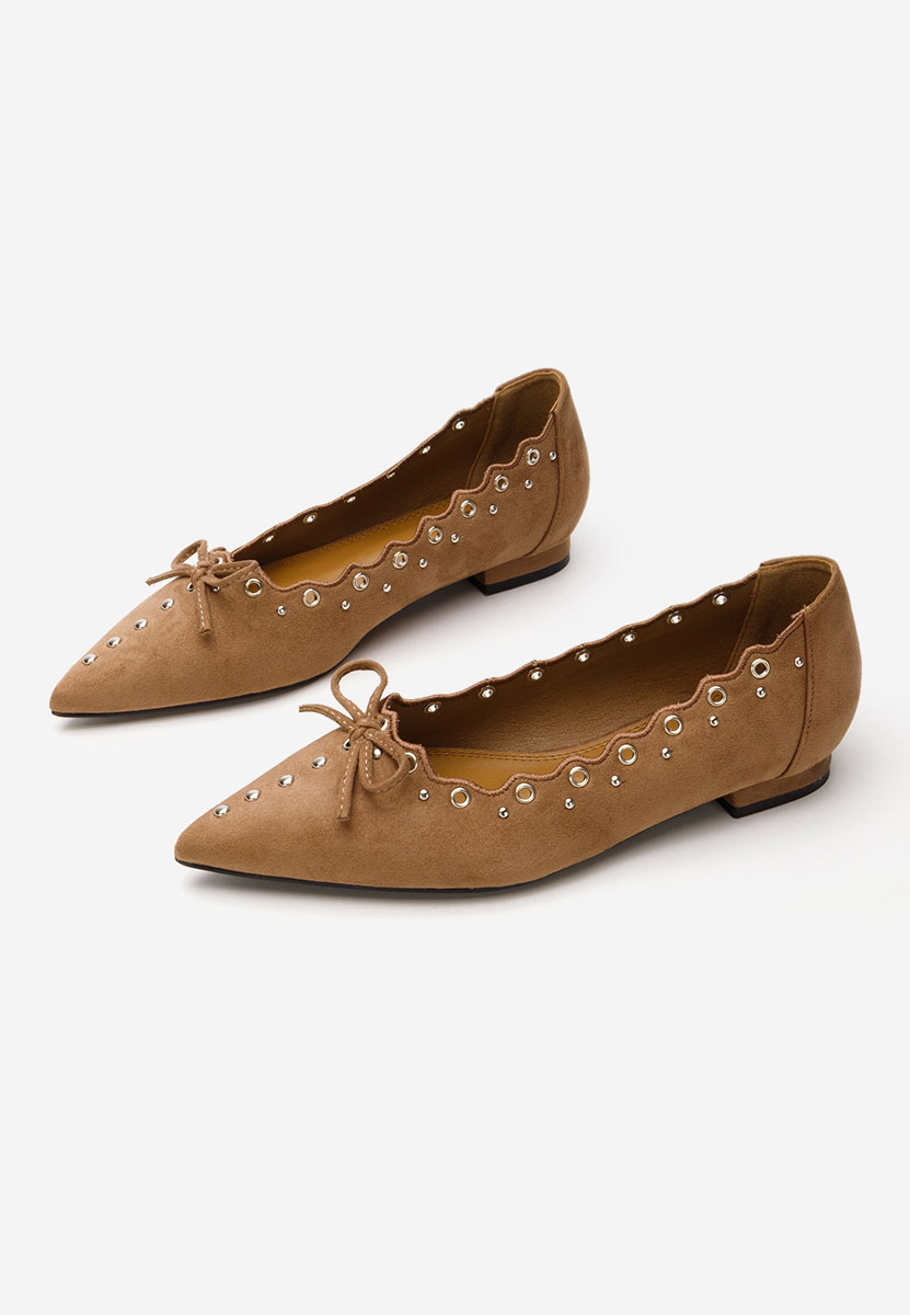 Sharyna khaki elegáns balerina 