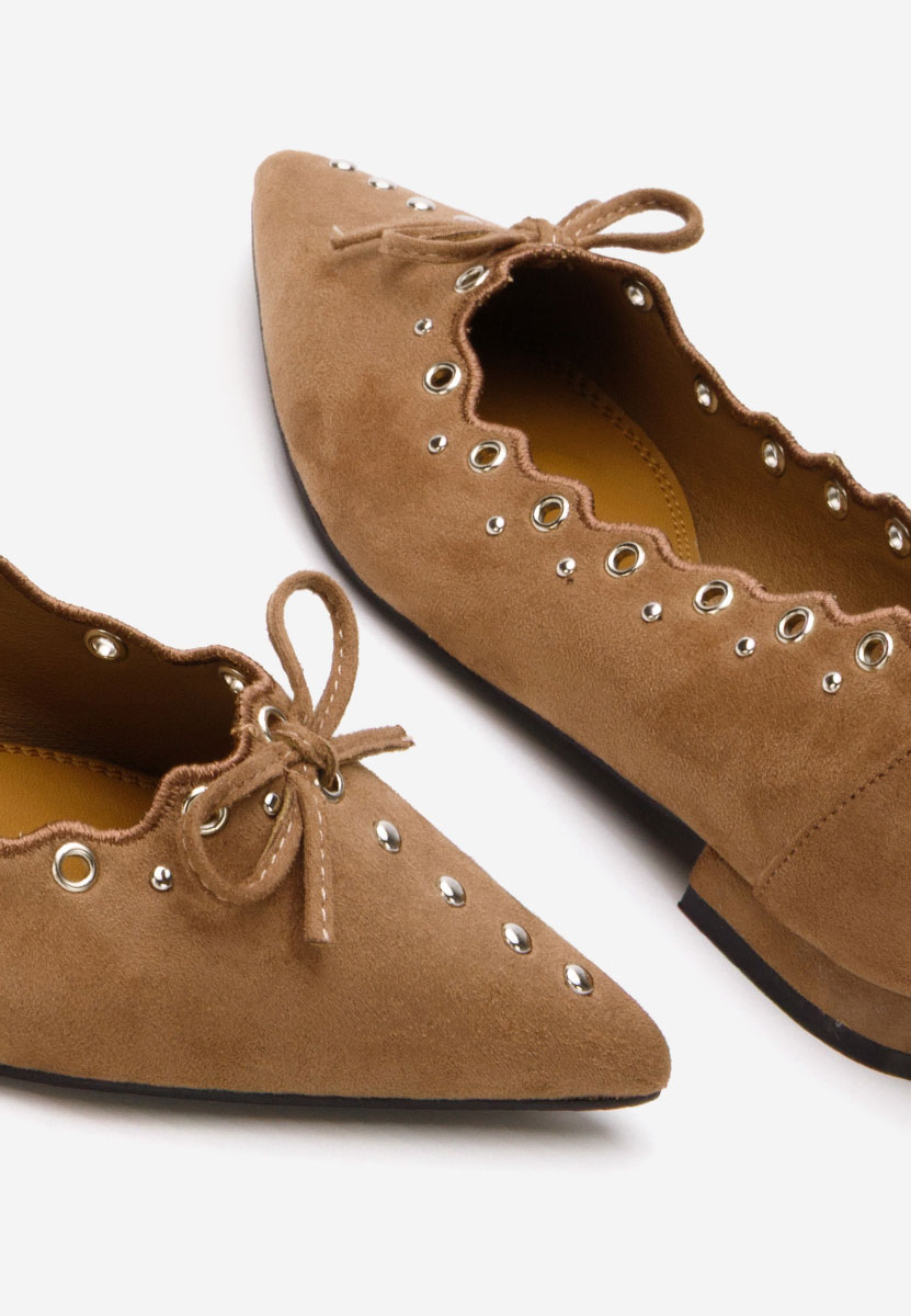 Sharyna khaki elegáns balerina 