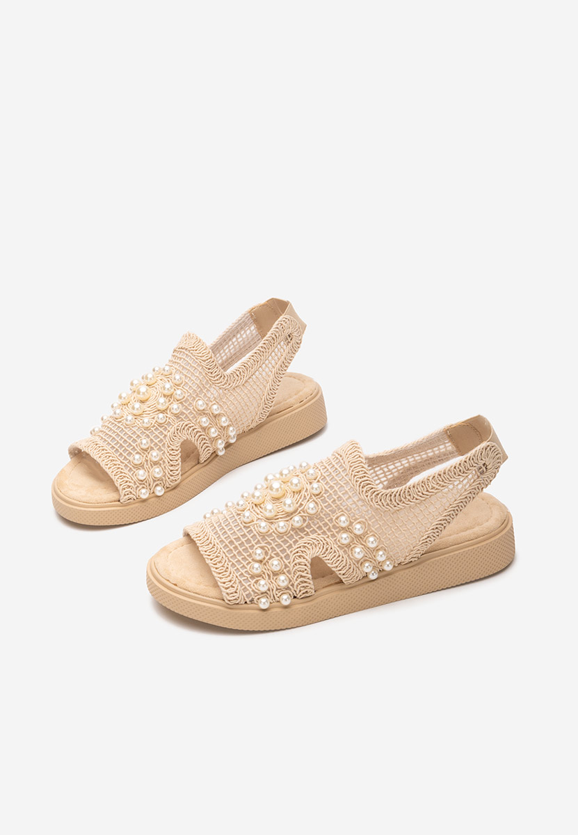Marisea bézs vastag talpú szandál