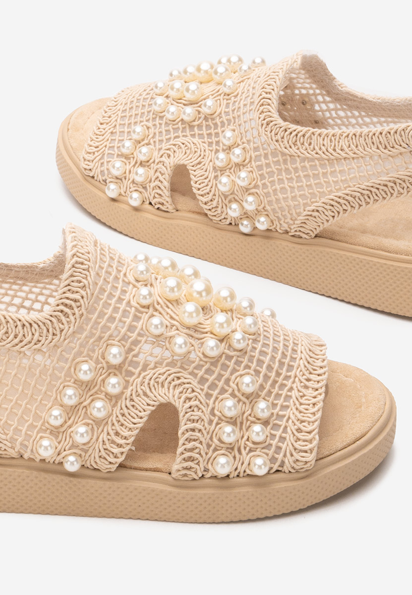 Marisea bézs vastag talpú szandál