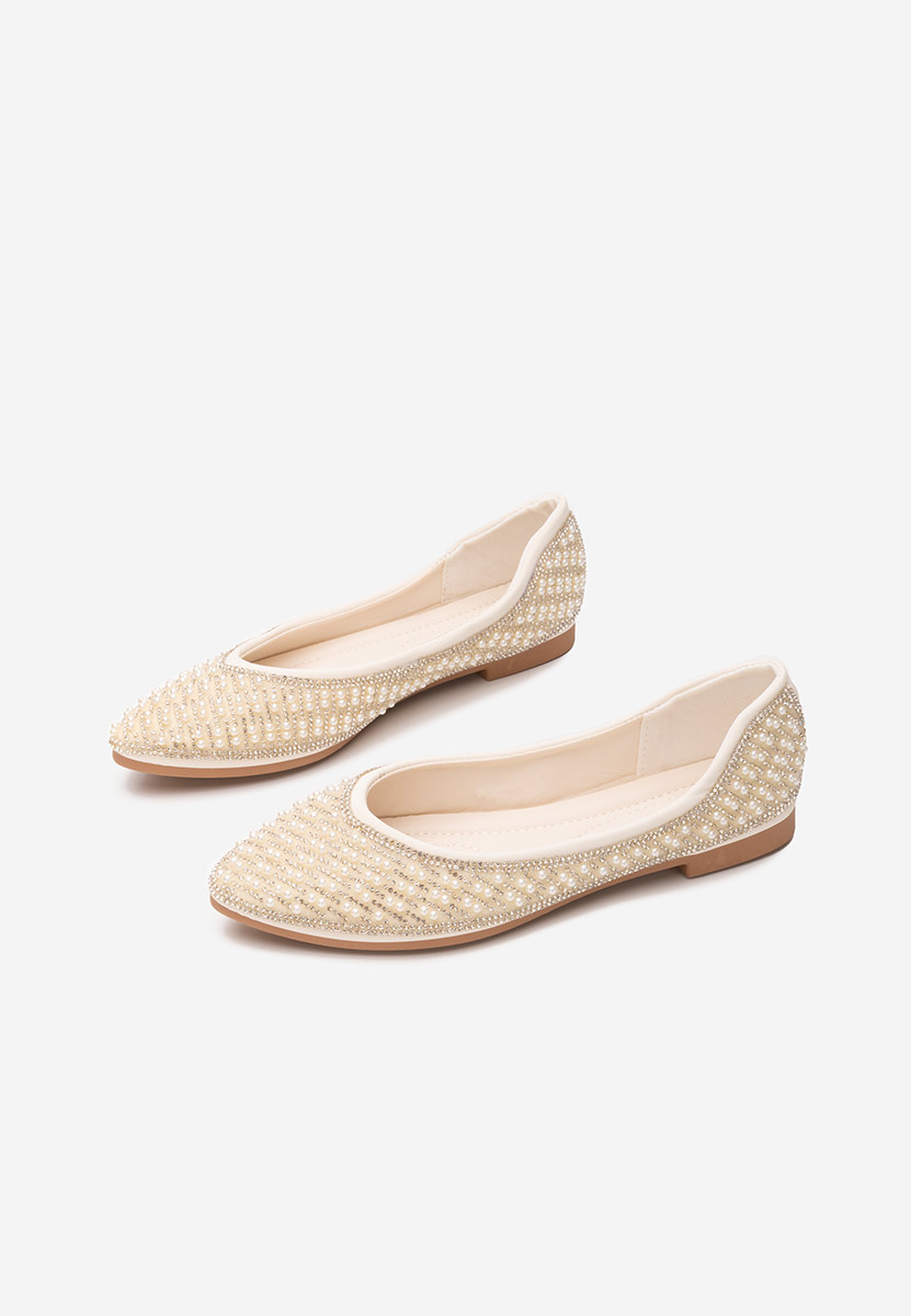 Charity fehér elegáns balerina 