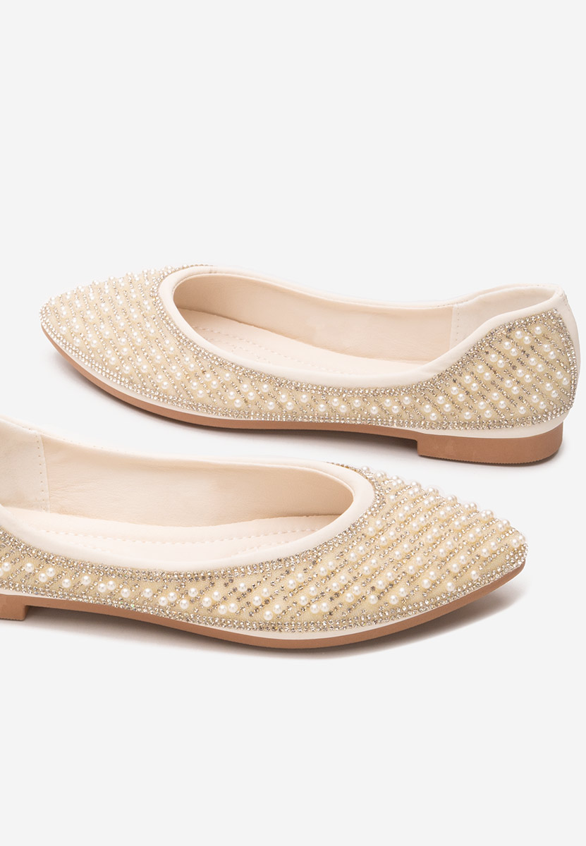 Charity fehér elegáns balerina 