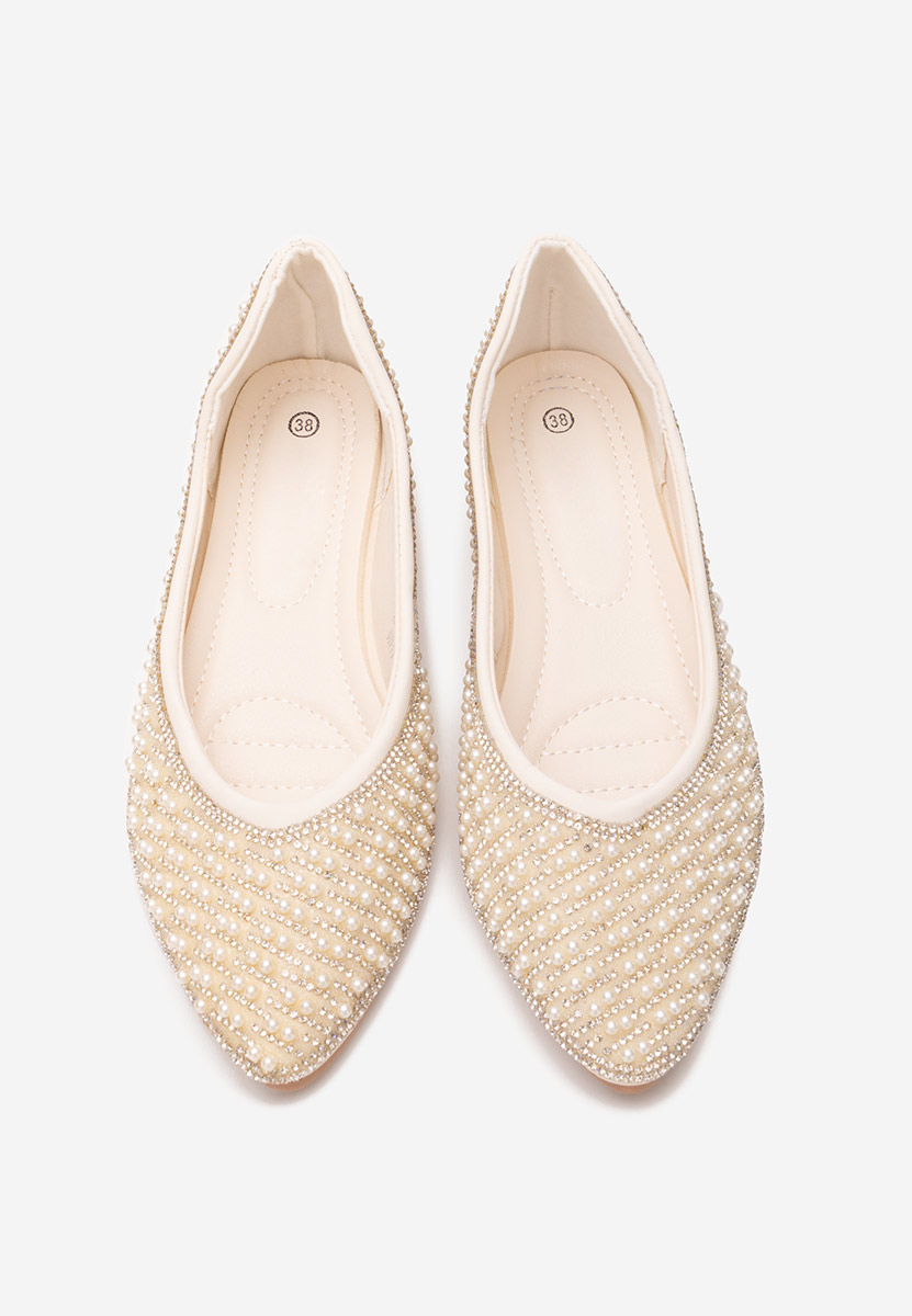 Charity fehér elegáns balerina 