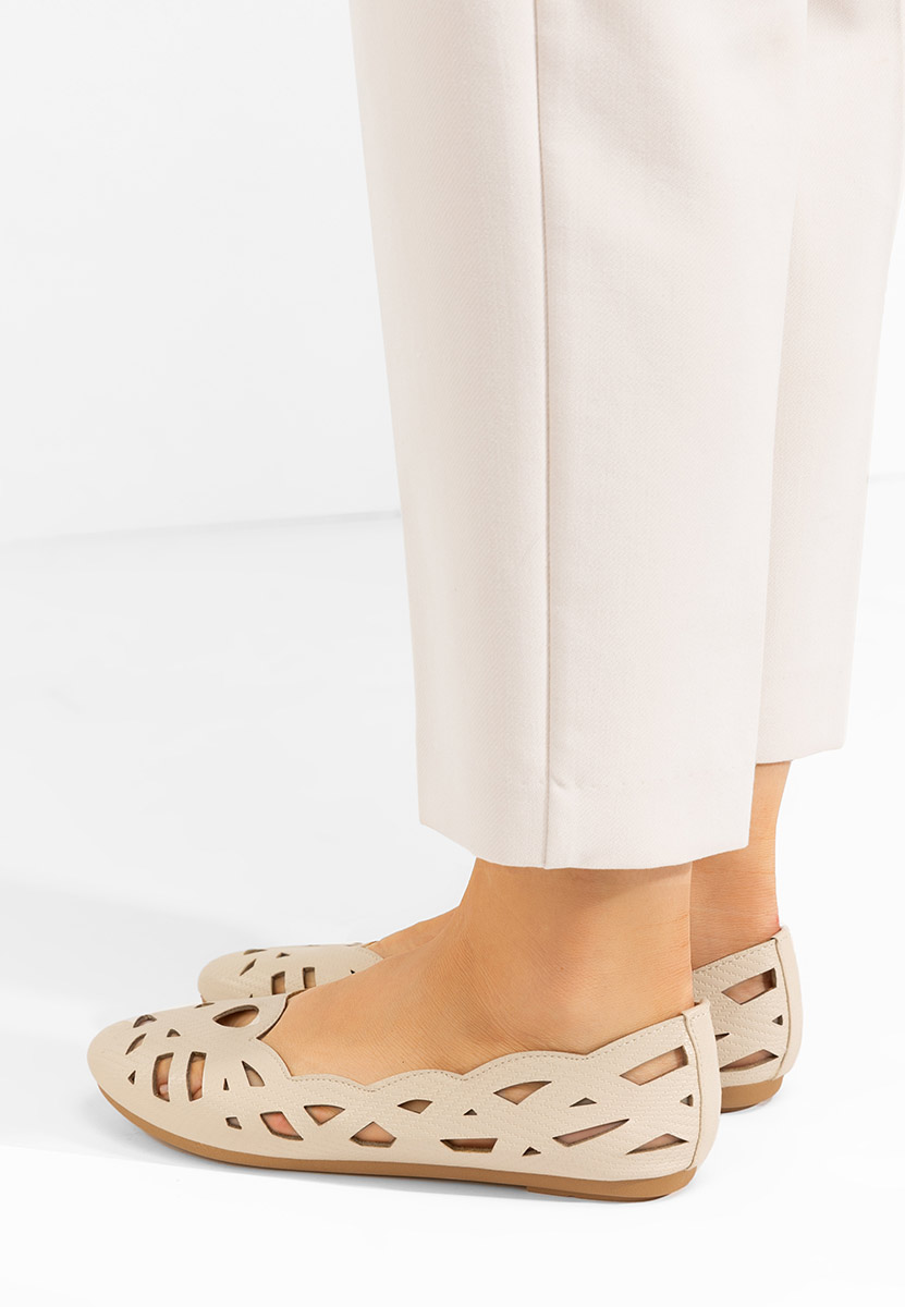 Priscille v2 bézs balerina cipő