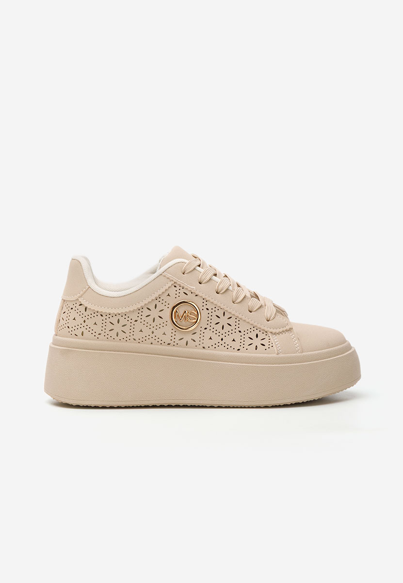 Nidya bézs platform sneaker cipő 