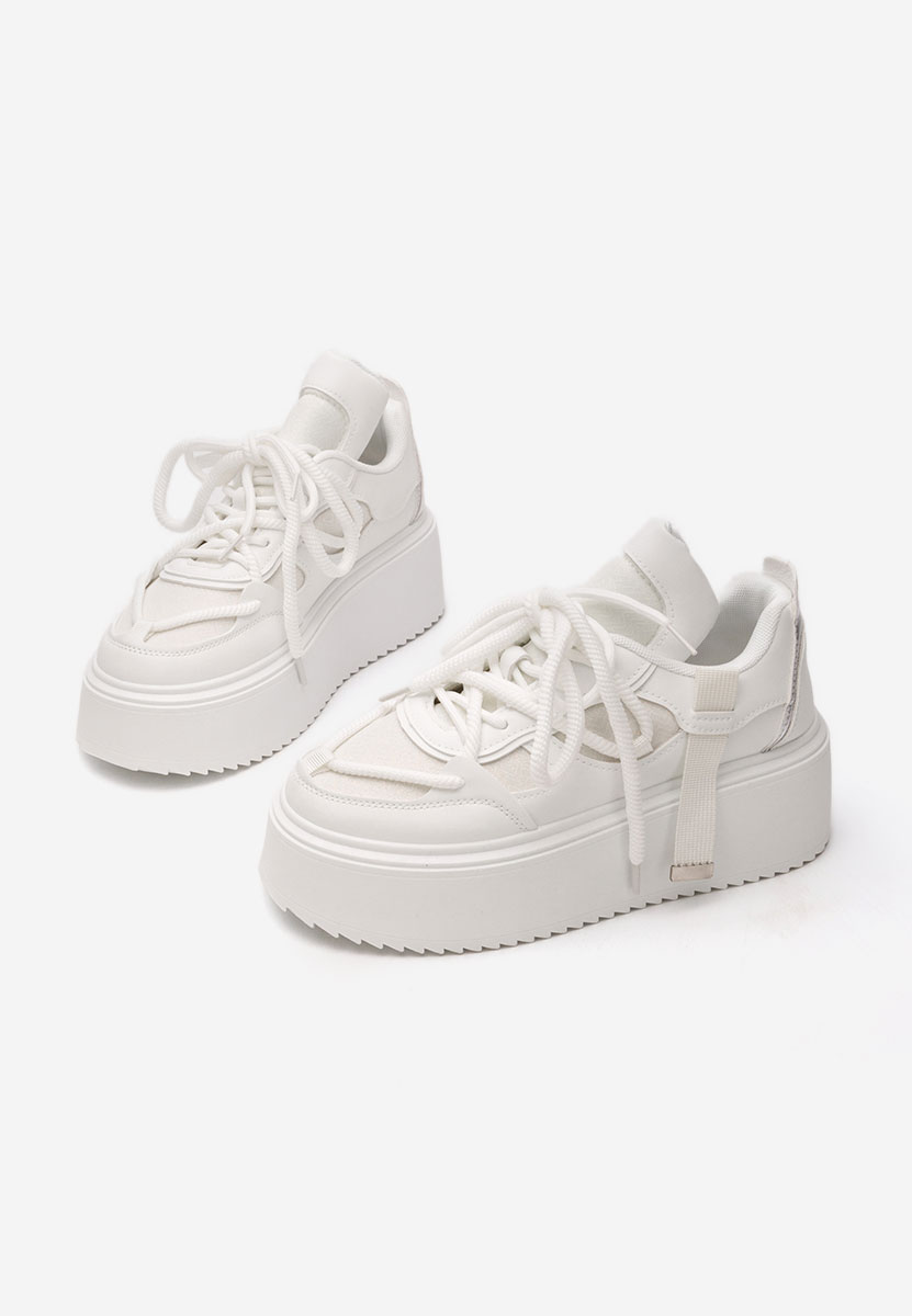 Lourie fehér telitalpú platform sneaker