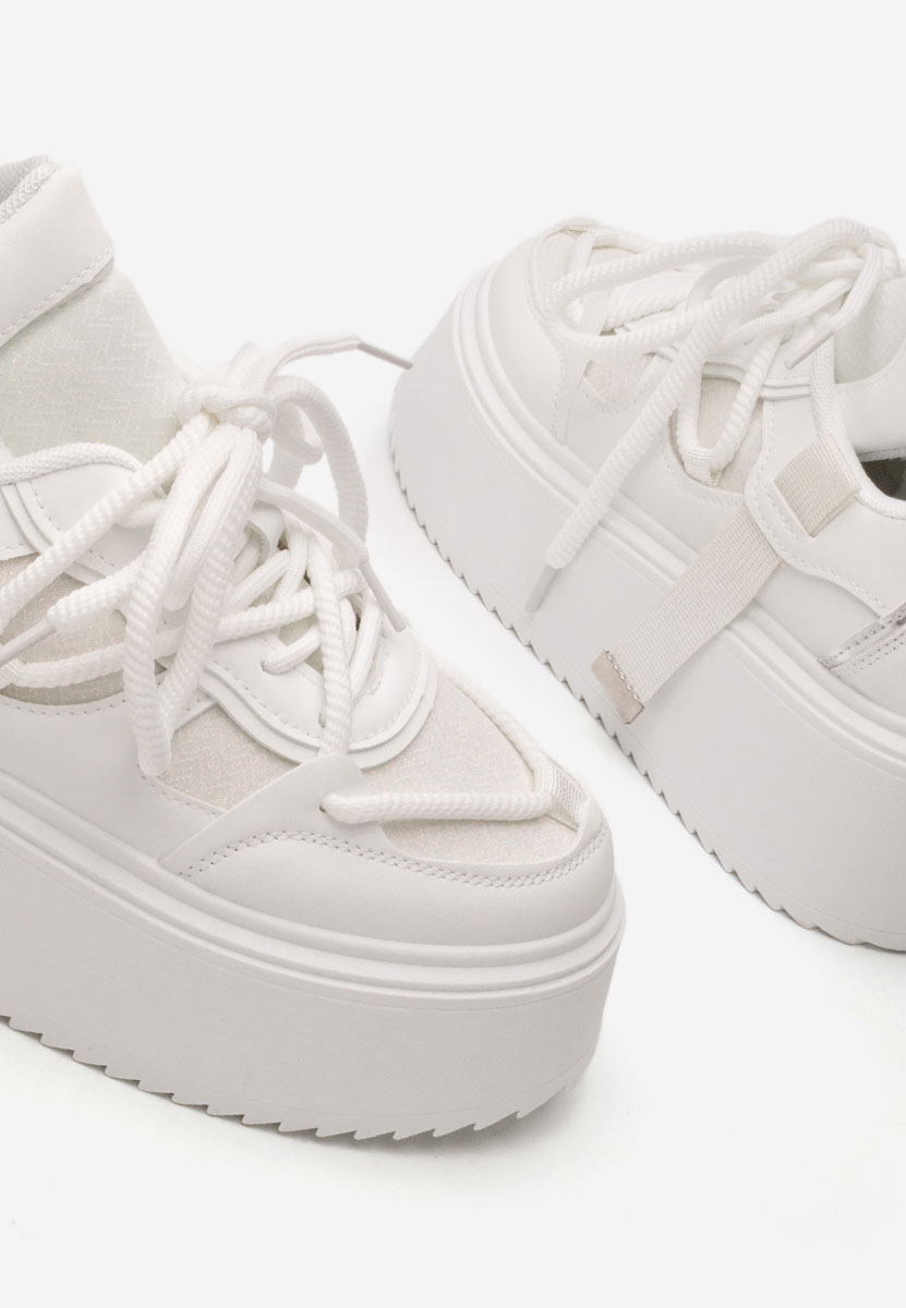 Lourie fehér telitalpú platform sneaker